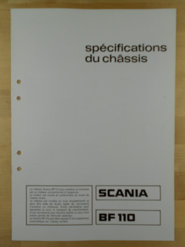 Scania bf110 bus - bf110, brochure