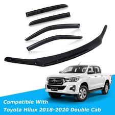 Bonnet Guard Wind Deflector For Toyota Hilux MK8 2018-2020 Invincible Body Kit 
