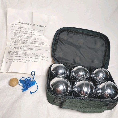 Boules set six complete in - boules, of