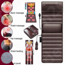 Shiatsu Electric Massage Mattress Mat 30 Nodes Full Body Heat Neck Massager Gift