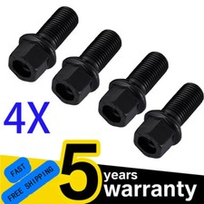 4X ALLOY WHEEL BOLTS BLACK FOR