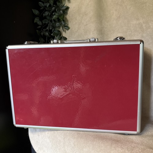 Jordan red metal briefcase - jordan,
