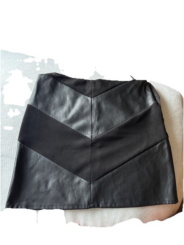 Black faux leather suede - black, leather/suede