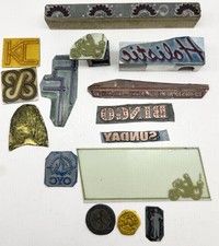14 Vintage Printers Blocks &