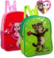 School Backpack Kids Bag Girls Boys Storage Rucksack PE Kit TALKING TOM / ANGELA