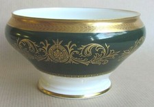 AYNSLEY IMPERIAL 193 LAUREL GREEN 4⅞" OPEN SUGAR BOWL (Ref6390)