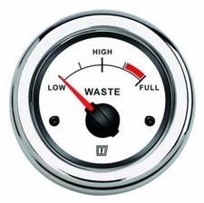 Vetus waste water tank level gauge for boat engine, yacht 12v / 24v - white