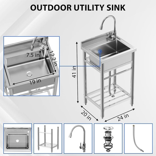Freestanding stainless steel - stainless,
