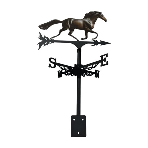 Horse metal weathervane - metal, wind