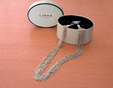 RARE LINKS OF LONDON STERLING SILVER RAINDANCE NECKLACE – MINT CONDITION