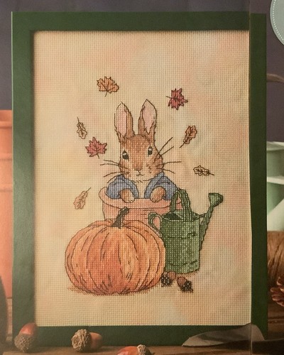 Cross stitch chart pumpkin - cross,