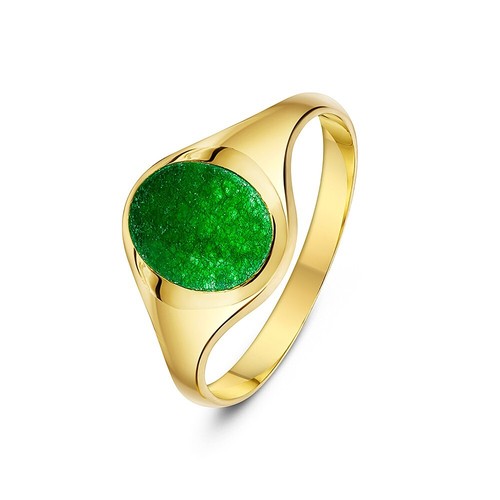 Men 9ct yellow gold signet - men's,
