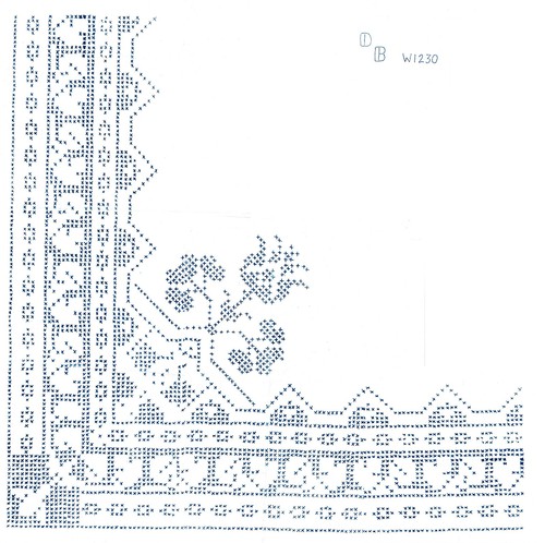 Vintage embroidery transfer - vintage,