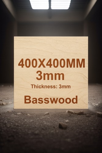 400x400x3mm basswood ply wood - 400x400x3mm,