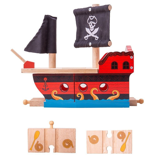 Pirate galleon ship - ship, tunnel