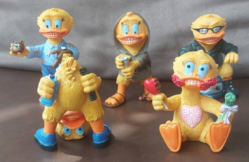 Mischievous duck figures - 5,