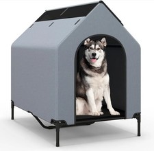 COSTWAY Elevated Dog House,