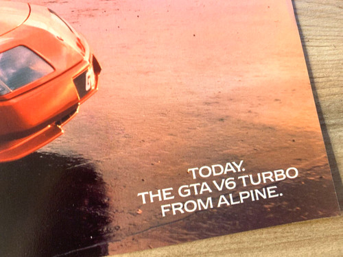 Alpine renault gta - alpine, v6