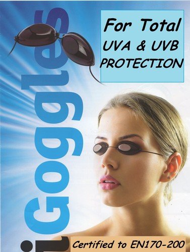 Sunbed tanning goggles - tanning,