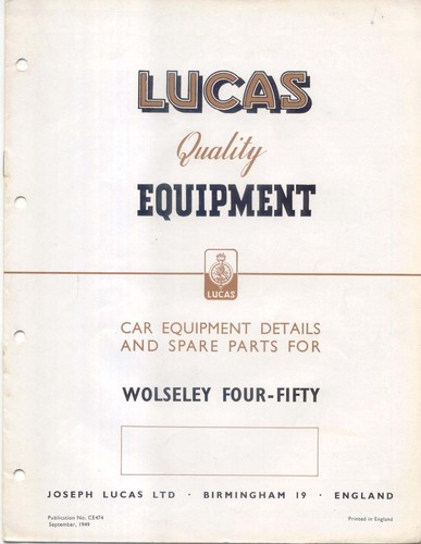 Wolseley four fifty - wolseley, four-fifty