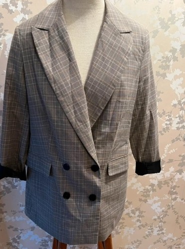Jacket black brown double - tu,