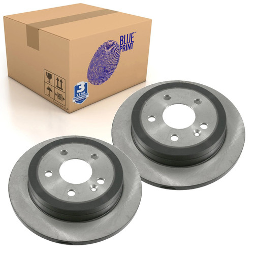 Pair rear brake disc - disc, fits