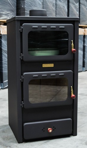 Wood burning stove with - stove, oven