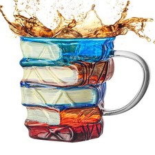 Painted Book Mug, 3D Colored