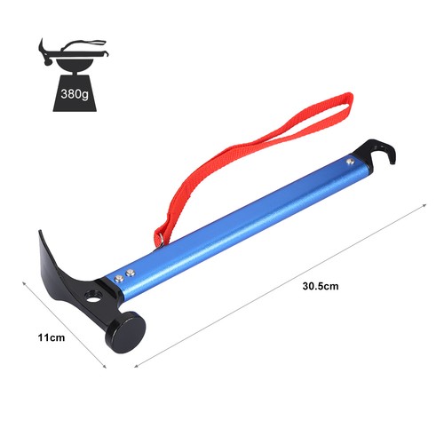 Tent hammer peg puller - hammer,