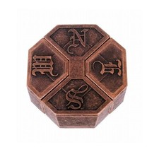 Lock Metal Puzzle Brain Teasers Box - Eight Trigrams IQ Toy for Kids & Adults