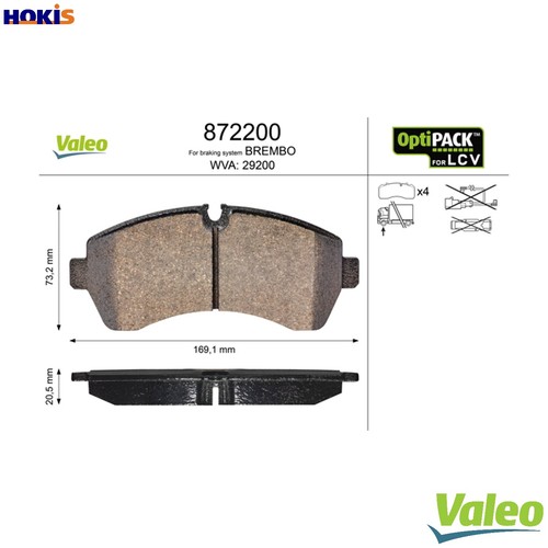 Brake pad set disc - brake,