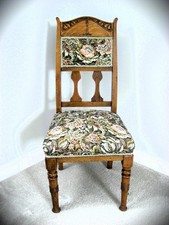 A Splendid Antique 1900's Arts & Crafts / Art Nouveau Oak Dining / Hall Chair