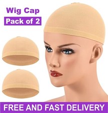 2 x Wig Cap Unisex Nude