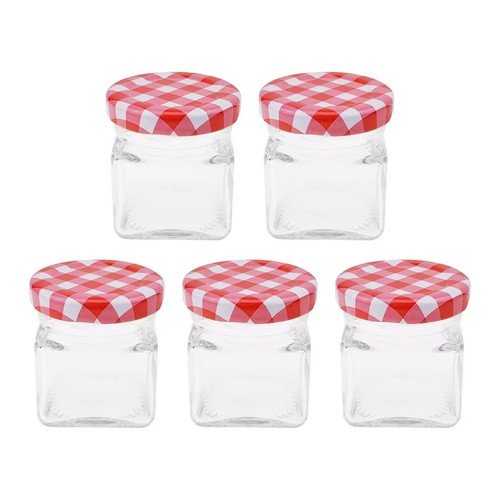 Clear glass jar - glass, 5