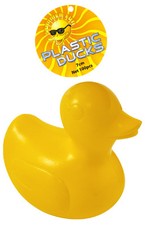 100 Plastic Yellow Ducks 7cm