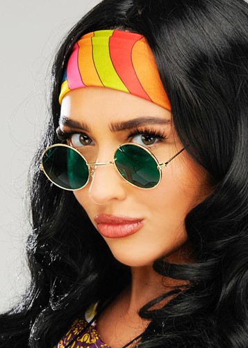 Green 70s hippy - green, lennon