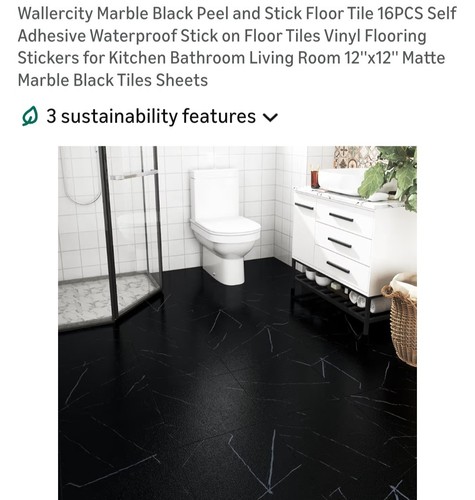 Wallercity matte black marble - matte,