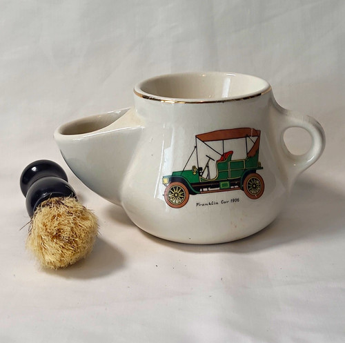 Ceramic shaving mug - shaving, boar