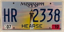 HEARSE FUNERAL COACH license