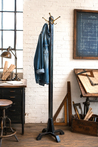 Antique hall tree - hall,