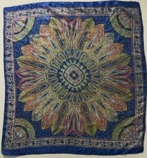 PD6 A Blue Pink & Gold Paisley