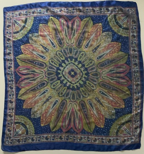 Pd6 blue pink gold - &, paisley