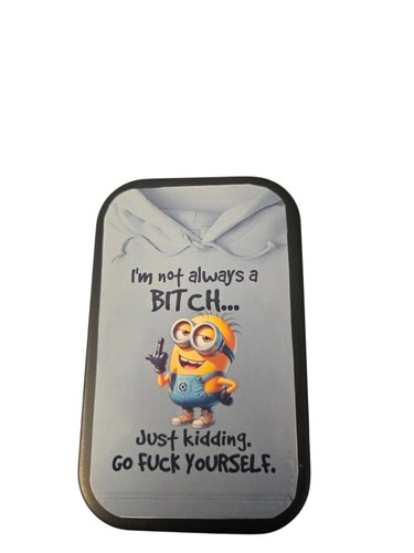 Tobacco tin 1oz hinged - tin,