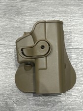 Glock 17 19 Pistol Holster For Airsoft Use. Coyote Tan, New With Belt Fixing