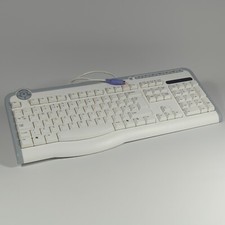 Packard Bell 9205 PS/2 Media Keyboard White Grey Vintage Retro