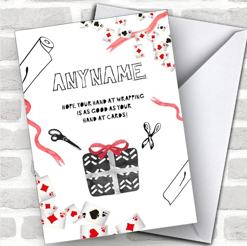 Playing cards funny wrapping - playing,