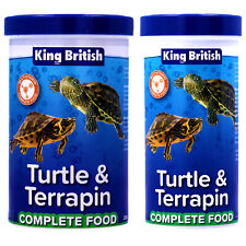 KING BRITISH TURTLE & TERRAPIN COMPLETE FOOD PELLETS SHRIMPS KRILL AQUARIUM FISH