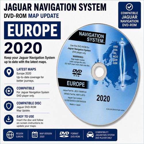 Jaguar xkr sat nav disc - xk,