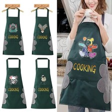 Color Unisex Apron for Kitchen Cooking Baking BBQ Catering Chef Apron Pocket