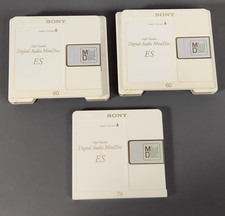 Sony MiniDisc Recordable ES Japan MD 74 60 Minutes x3 LOT 1999 EARLY